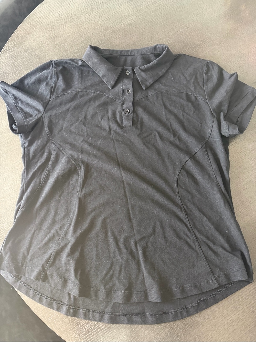 Women’s Black Polo Top - Classic Short-Sleeve